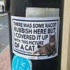 The Latest Way To Fight Against Hatred: Cat Posters Over Racial Graffiti